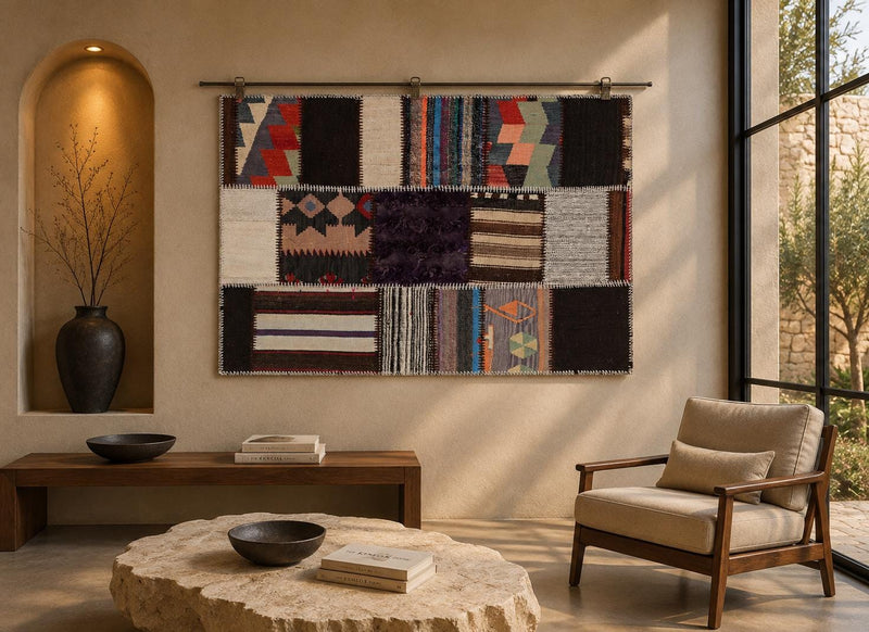 Vintage Turkish Kilim Tapestry Rug, Cotton Wool (3'4" x 4'7") No. 249881 - photo 1 of 10