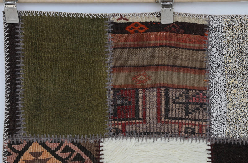 Vintage Turkish Patchwork Tapestry Rug (3'3" x 4'7")