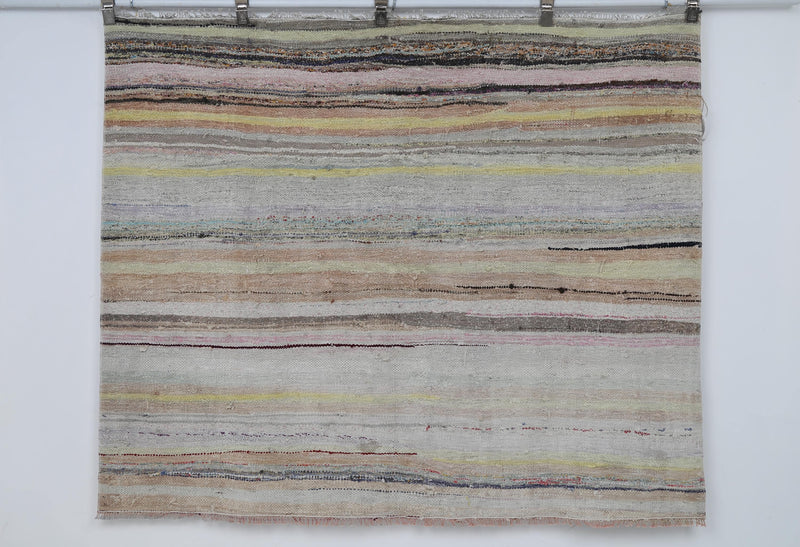 Vintage Turkish Kilim Tapestry Rug (4'6" x 5'6")