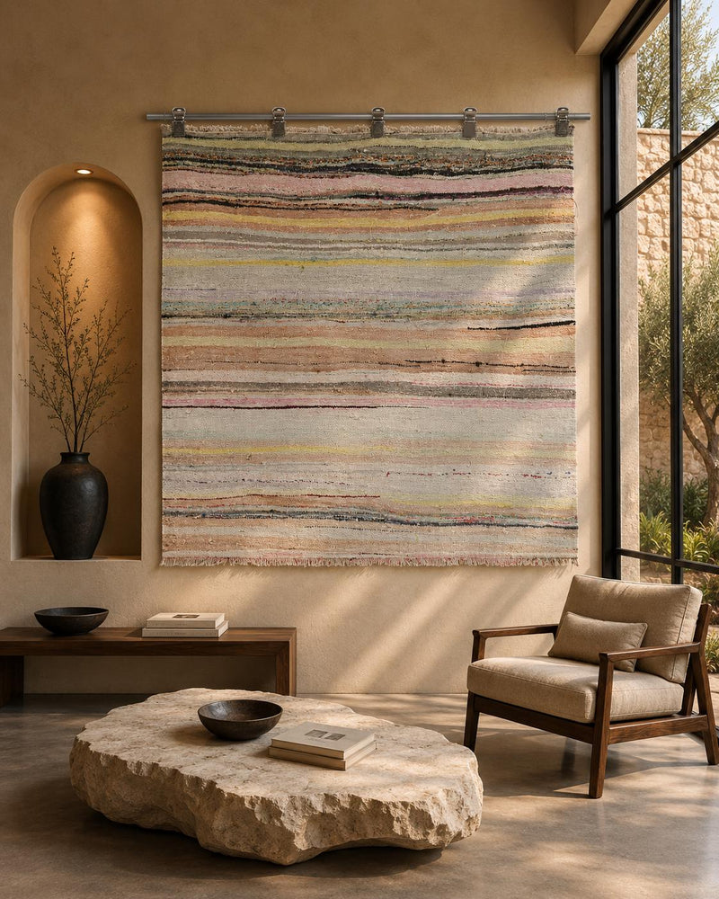 Vintage Turkish Kilim Tapestry Rug (4'6" x 5'6") - photo 1 of 9