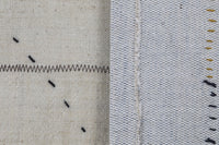Vintage Turkish Tapestry Rug, Minimalist (3'4" x 4'2")