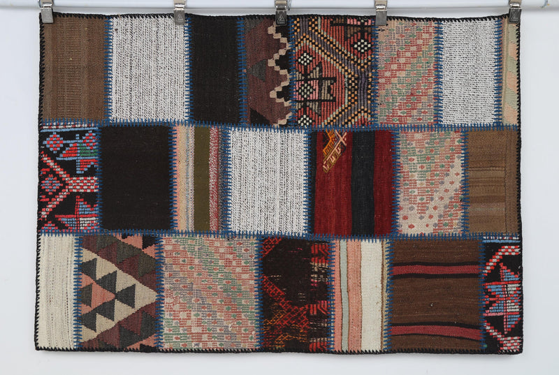 Vintage Turkish Kilim Tapestry Rug (3'3" x 4'9")
