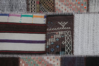 Vintage Turkish Kilim Tapestry Rug, Cotton Wool (3'3" x 4'4") No. 250039 - photo 4 of 9