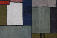 Vintage Turkish Patchwork Tapestry Rug, Abstract Geometric (3'3" x 4'2") - photo 4 of 9