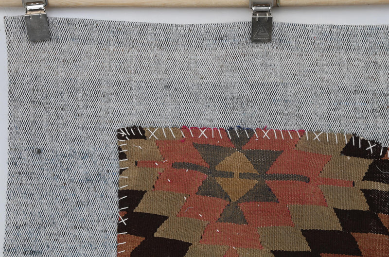 Vintage Turkish Patchwork Tapestry Rug (4'2" x 4'11")