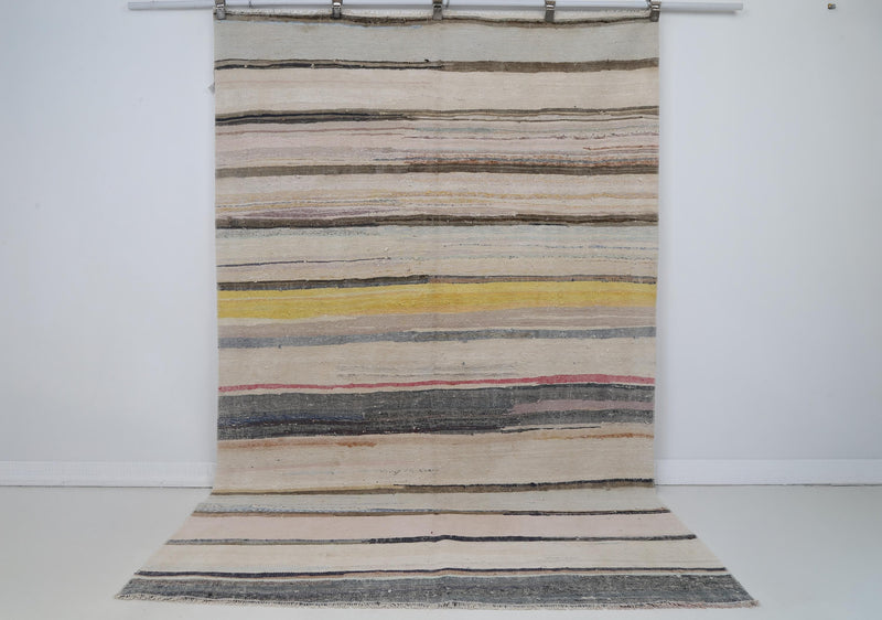 Vintage Turkish Wool Kilim Rug, Multicolor (6x9) - photo 1 of 9