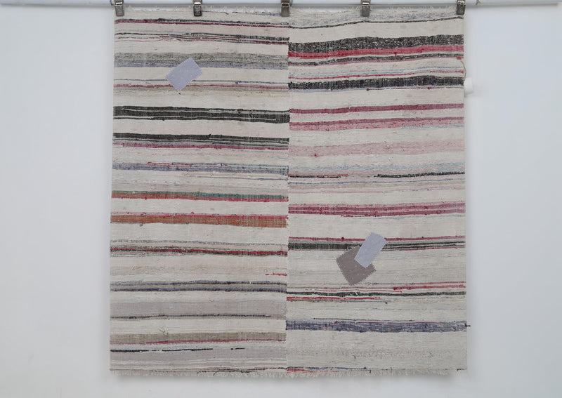 Vintage Turkish Kilim Tapestry Rug (4'8" x 4'9")