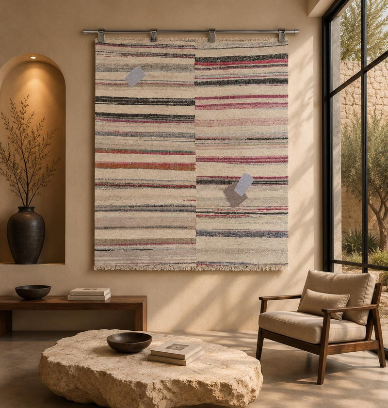 Vintage Turkish Kilim Tapestry Rug (4'8" x 4'9") - photo 1 of 10