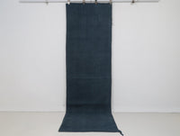 Vintage Turkish Hemp Runner Rug, Dark Blue (3x8) - photo 1 of 7