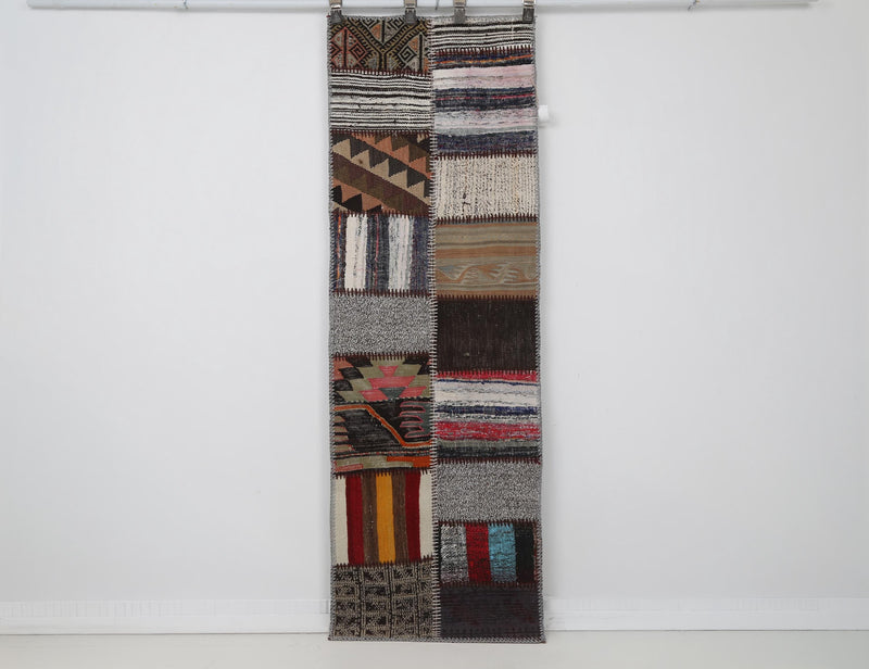 Vintage Turkish Wool Cotton Kilim Runner Rug, Multicolor (2x6, 2' x 6'1") - photo 1 of 8