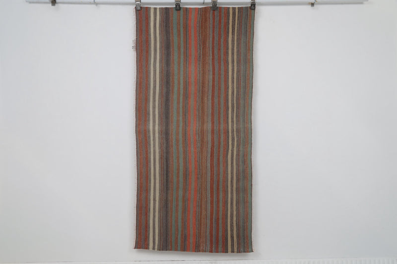 Vintage Turkish Wool Kilim Rug, Multicolor (3x5, 2'6" x 5'4") - photo 1 of 7