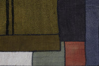 Vintage Turkish Patchwork Tapestry Rug, Abstract Geometric (3'3" x 4'2") - photo 5 of 9